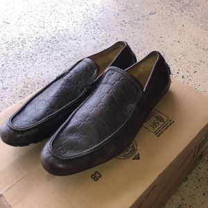 Gucci Mocassin Red Burgundy Loafers